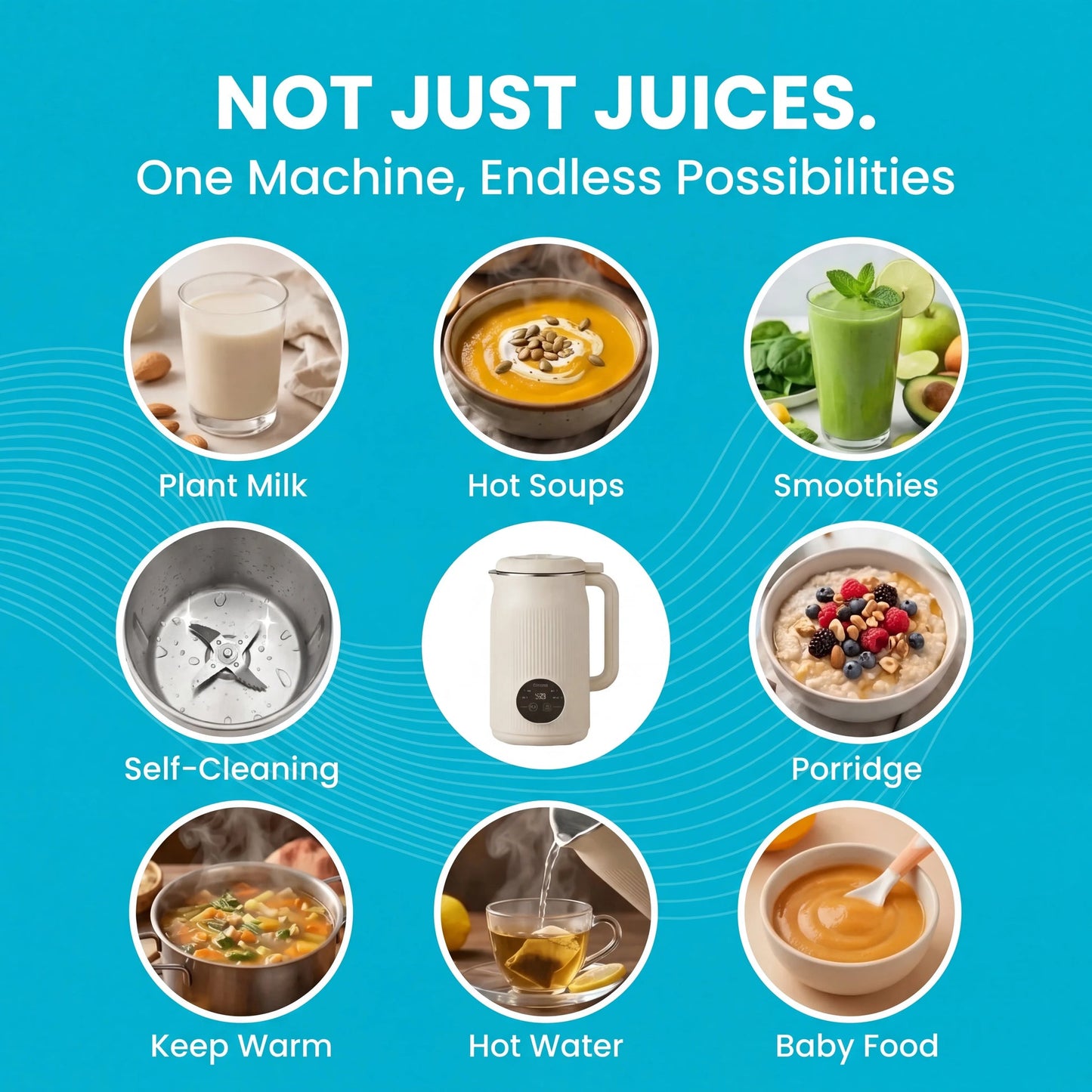 Keora – The 8-in-1 Multifunction Nut Milk, Juice Maker And More.