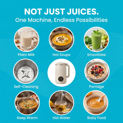 Keora – The 8-in-1 Multifunction Nut Milk, Juice Maker And More.