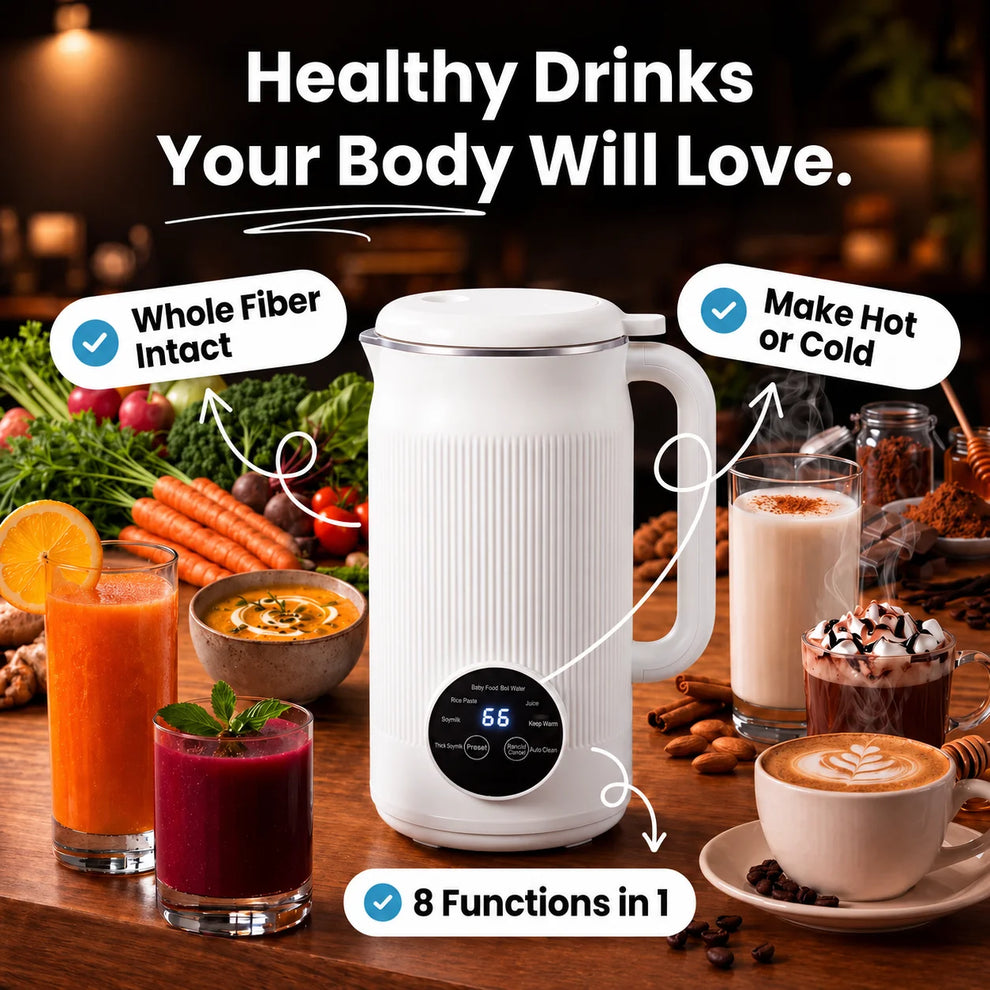 Keora – The 8-in-1 Multifunction Nut Milk, Juice Maker And More.