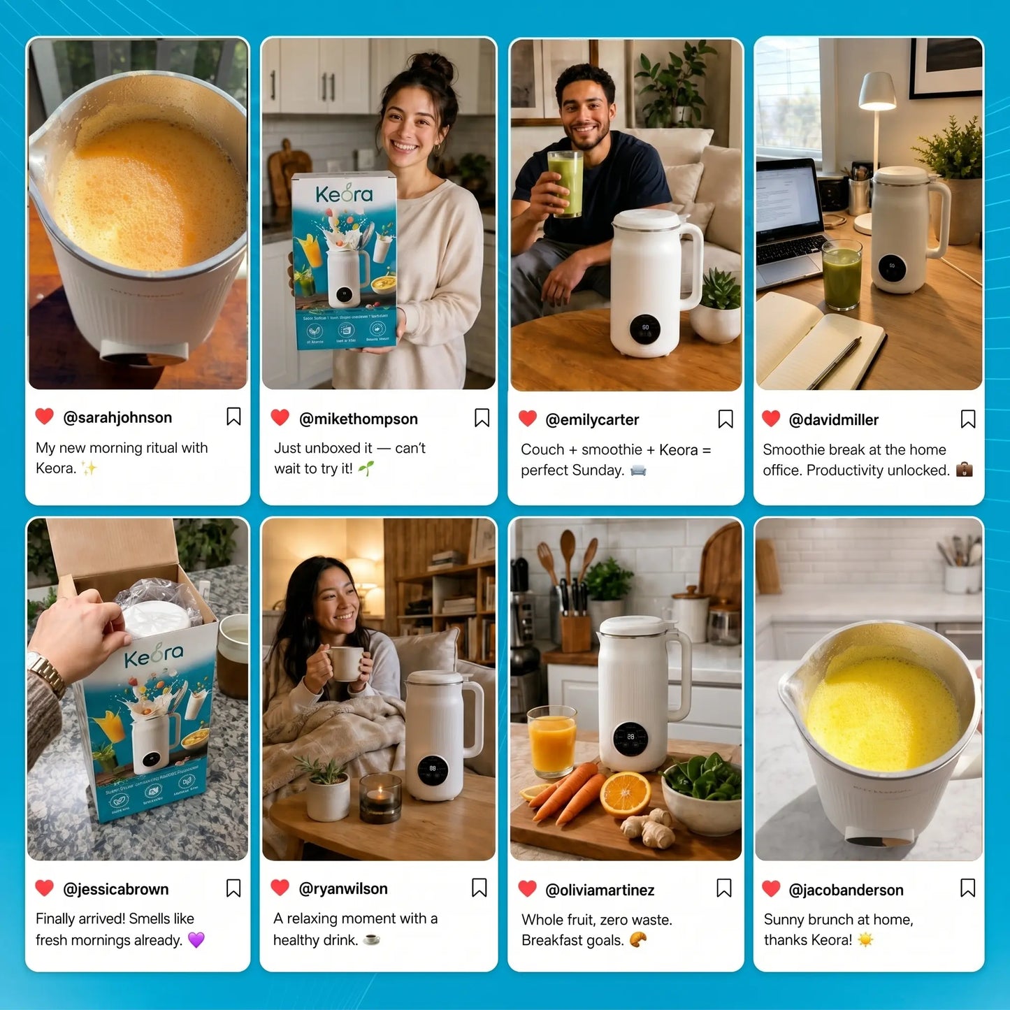 Keora – The 8-in-1 Multifunction Nut Milk, Juice Maker And More.